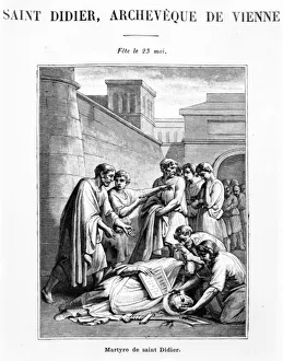 Saint Desideius, Archbishop of Vienne (engraving) Saint Desideius, Archbishop of Vienne (engraving)