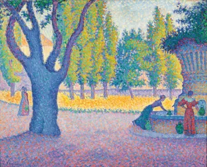 Saint-Tropez, Fontaine des Lices, 1895 (oil on canvas) Saint-Tropez, Fontaine des Lices, 1895 (oil on canvas)