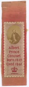 Sampler in memory of Albert Prince Consort (embroidery) Sampler in memory of Albert Prince Consort (embroidery)