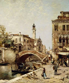 Santa Catarina Canal, Venice, (oil on canvas) Santa Catarina Canal, Venice, (oil on canvas)