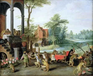 A Satire of the Folly of Tulip Mania (oil on panel) A Satire of the Folly of Tulip Mania (oil on panel)