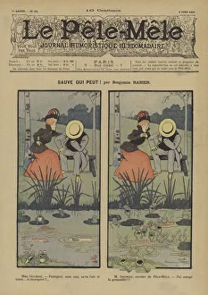 Sauve qui peut! Illustration for Le Pele-Mele, 1901 (colour litho) Sauve qui peut! Illustration for Le Pele-Mele, 1901 (colour litho)