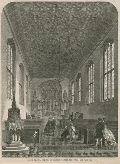 Savoy Chapel, Strand, as restored after the fire (engraving) Savoy Chapel, Strand, as restored after the fire (engraving)