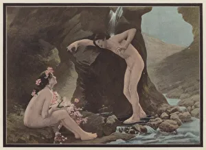 A scene from Daphnis and Chloe (colour litho) A scene from Daphnis and Chloe (colour litho)