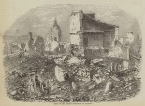 Scene of the Recent Explosion at Mayence (engraving) Scene of the Recent Explosion at Mayence (engraving)