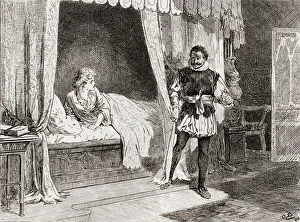 A scene from William Shakespeare's play Othello Act V, Scene 2, Desdemona: 'Talk you of killing A scene from William Shakespeare's play Othello Act V, Scene 2, Desdemona: 'Talk you of killing