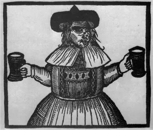 Elinour Rummin Print, a 17th-century woodcut