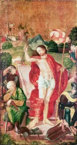 Bible Inspired Art Pieces Prints: The Resurrection (tempera on panel)