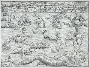 Sea of Darkness from Sebastien Munster's Cosmographie Universalis Sea of Darkness from Sebastien Munster's Cosmographie Universalis