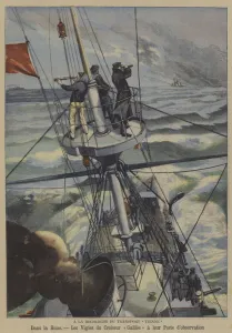 Search for the missing French ship Vienne (colour litho) Search for the missing French ship Vienne (colour litho)