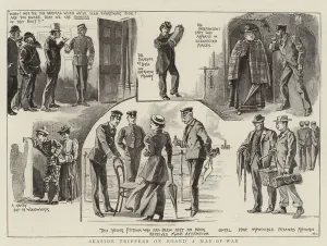 Seaside Trippers on Board a Man-of-War (litho) Seaside Trippers on Board a Man-of-War (litho)