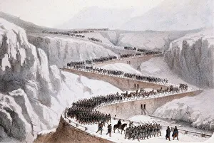 Second Italian War of Independence: the passage of Moncenisio by the French army on 29 Second Italian War of Independence: the passage of Moncenisio by the French army on 29