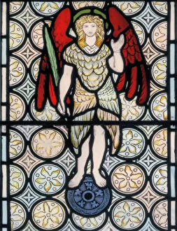 Seraph or angel, designed 1865 (stained glass) Seraph or angel, designed 1865 (stained glass)
