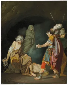 Sextus Pompeius consulting Erichtho before the Battle of Pharsalia (oil on canvas) Sextus Pompeius consulting Erichtho before the Battle of Pharsalia (oil on canvas)
