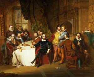 Shakespeare and his Friends at the Mermaid Tavern, 1850 (oil on canvas) Shakespeare and his Friends at the Mermaid Tavern, 1850 (oil on canvas)