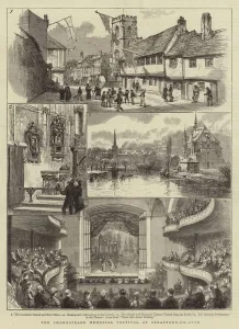 The Shakespeare Memorial Festival at Stratford-on-Avon (engraving) The Shakespeare Memorial Festival at Stratford-on-Avon (engraving)