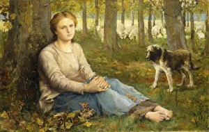 A Shepherdess and her Flock, 1878-9 (oil on canvas) A Shepherdess and her Flock, 1878-9 (oil on canvas)