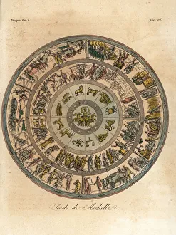 The Shield of Achilles, used in his battle with Hector The Shield of Achilles, used in his battle with Hector