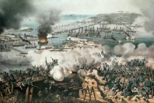 The Siege of Sevastopol, 1854 (19th century print) The Siege of Sevastopol, 1854 (19th century print)