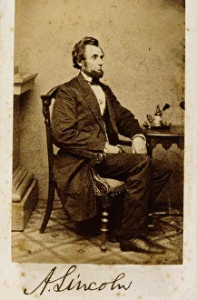 A signed carte-de-visite photograph of Abraham Lincoln, 1861 (carte-de-visite) A signed carte-de-visite photograph of Abraham Lincoln, 1861 (carte-de-visite)