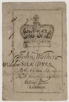 Silk Dyer, John Walker, trade card (engraving) Silk Dyer, John Walker, trade card (engraving)