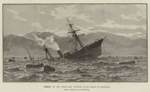 Sinking of the Steam-Ship Cotopaxi in the Straits of Magellan (engraving) Sinking of the Steam-Ship Cotopaxi in the Straits of Magellan (engraving)