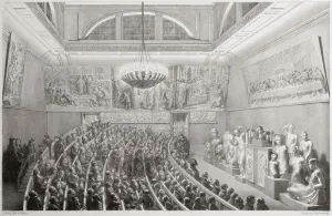 Sir Richard Westmacott (1775-1856) Presenting a Lecture on Sculpture at the Royal Academy Sir Richard Westmacott (1775-1856) Presenting a Lecture on Sculpture at the Royal Academy
