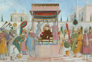 Sir Thomas Roe's Embassy to the Court of Jehangir (oil & pencil on canvas) Sir Thomas Roe's Embassy to the Court of Jehangir (oil & pencil on canvas)