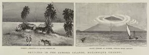Related Images Collection: Sketches in the Comoro Islands, Mozambique Channel (engraving)