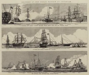 Sketches at the Naval Review at Spithead (engraving) Sketches at the Naval Review at Spithead (engraving)