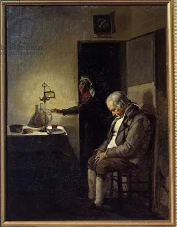 Sleep Painting by Francois Marius Granet (1775-1849) 19th century Aix en Provence Sleep Painting by Francois Marius Granet (1775-1849) 19th century Aix en Provence