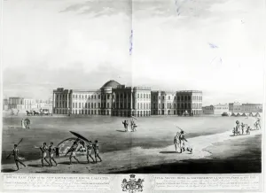 South East View of the New Government House, Calcutta (engraving) South East View of the New Government House, Calcutta (engraving)