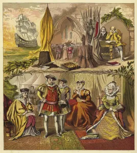 Sovereigns of the Line of Tudor; King Henry VII, King Henry VIII, King Edward VI, Queen Mary Sovereigns of the Line of Tudor; King Henry VII, King Henry VIII, King Edward VI, Queen Mary