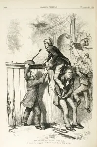 The Spanish Bull in Cuba Gone Mad, 1873 (wood engraving) The Spanish Bull in Cuba Gone Mad, 1873 (wood engraving)