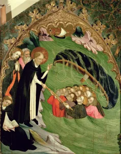 St. Dominic Rescuing Shipwrecked Fishermen from Drowning, detail from the Altarpiece of St St. Dominic Rescuing Shipwrecked Fishermen from Drowning, detail from the Altarpiece of St