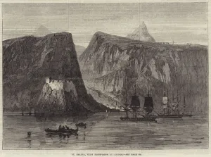 St Helena, with Troop-Ships at Anchor (engraving) St Helena, with Troop-Ships at Anchor (engraving)