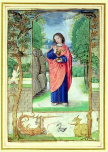 St. John the Evangelist, form a book of Hours (vellum) St. John the Evangelist, form a book of Hours (vellum)