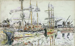 St. Malo, 1925 (w/c & gouache on paper laid down board) St. Malo, 1925 (w/c & gouache on paper laid down board)