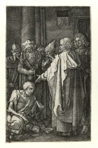 St. Peter and St. John heal the cripples at the temple gate St. Peter and St. John heal the cripples at the temple gate