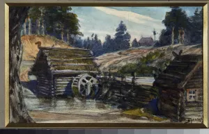 Stage design for the opera Rusalka by Alexandre Dargomyzhsky (1813-69), 1914 (watercolour on paper) Stage design for the opera Rusalka by Alexandre Dargomyzhsky (1813-69), 1914 (watercolour on paper)