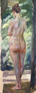 Standing Nude; Stehender Ruckenakt, 1898 (oil on board) Standing Nude; Stehender Ruckenakt, 1898 (oil on board)