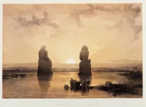 Statues of Memnon (Colosses of Memnon) at Thebes, during the Inundation - in " Statues of Memnon (Colosses of Memnon) at Thebes, during the Inundation - in "
