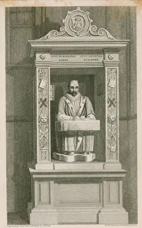 Stow's Monument, St Andrew Undershaft, Leadenhall Steet, London (engraving) Stow's Monument, St Andrew Undershaft, Leadenhall Steet, London (engraving)