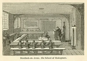 Stratford-on-Avon, the School of Shakspeare (engraving) Stratford-on-Avon, the School of Shakspeare (engraving)
