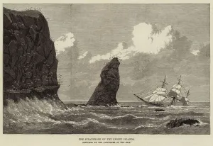 The Strathmore on the Crozet Islands (engraving) The Strathmore on the Crozet Islands (engraving)