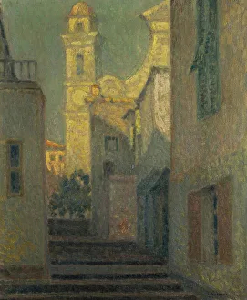 The Street to the Church, Villefranche-sur-Mer, 1928 (oil on canvas) The Street to the Church, Villefranche-sur-Mer, 1928 (oil on canvas)