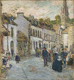 Street in Pont Aven - Evening, 1897 (oil on canvas) Street in Pont Aven - Evening, 1897 (oil on canvas)