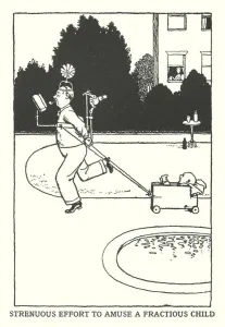 Strenuous Effort to Amuse a Fractious Child (litho) Strenuous Effort to Amuse a Fractious Child (litho)