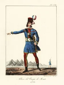 Student (officer) at the Revolutionary military school, Ecole de 1825 (lithograph) Student (officer) at the Revolutionary military school, Ecole de 1825 (lithograph)