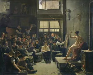 The Studio of Baron Antoine Jean Gros (1771-1835) (oil on canvas) The Studio of Baron Antoine Jean Gros (1771-1835) (oil on canvas)